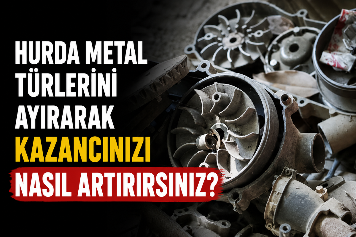 Hurda metal türlerini ayırarak kazancı artırmaya yardımcı olan ayrıştırılmış metal hurdalar