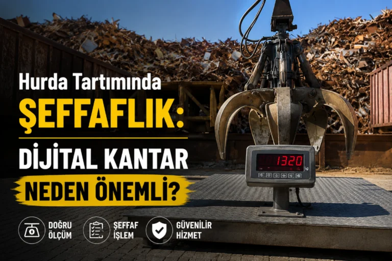 Hurda tartımında dijital kantar kullanımı ve şeffaf hurda alım süreci