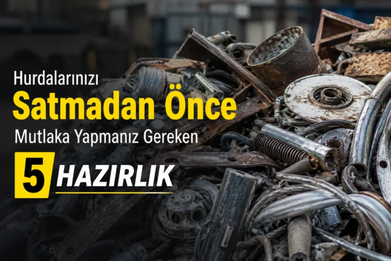 Hurda satışı öncesi yapılması gereken hazırlıklar ve geri dönüşüm için ayrılmış metal hurdalar